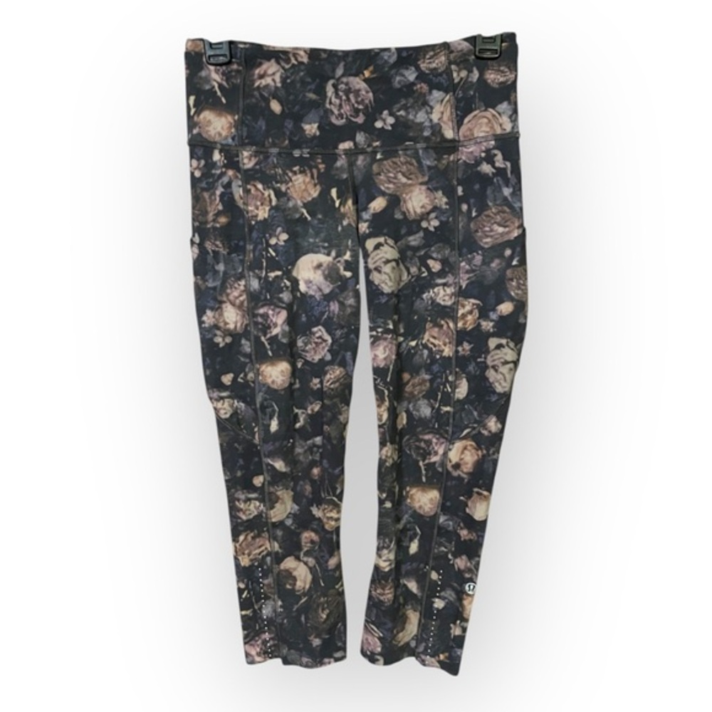 Lululemon Women’s Size 6 Frosted Rose Fast/Free Crop II Leggings